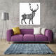 Hand Painted Oil Paintings Simple Style-C Side Face Deer Wall Art For Home Decoration Paintings Hand Painted Oil Paintings Simple Style-C Side Face Deer Wall Art For Home Decoration Paintings