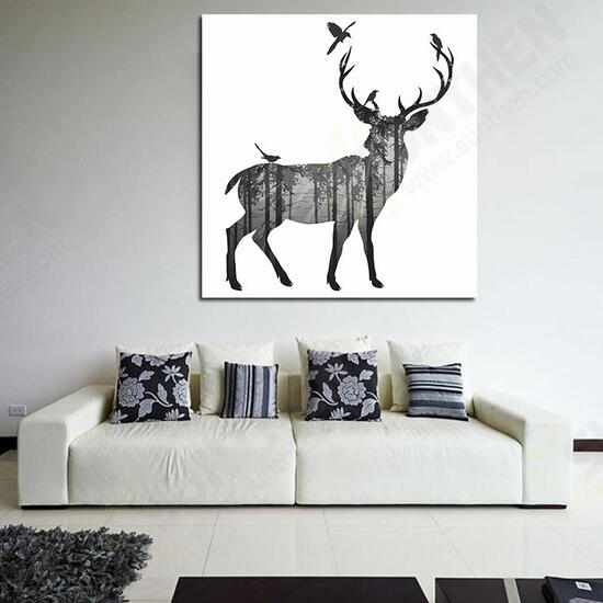 Hand Painted Oil Paintings Simple Style-C Side Face Deer Wall Art For Home Decoration Paintings Hand Painted Oil Paintings Simple Style-C Side Face Deer Wall Art For Home Decoration Paintings