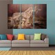 Hand Painted Three Combination Decorative Paintings Three Dogs Wall Art For Home Decoration