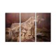 Hand Painted Three Combination Decorative Paintings Three Dogs Wall Art For Home Decoration