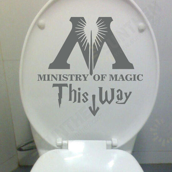 Ministry Of Magic Bathroom Wall sticker Home Decor Toilet Decal DIY Rest Room Wall Decals Ministry Of Magic Bathroom Wall sticker Home Decor Toilet Decal DIY Rest Room Wall Decals