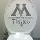 Ministry Of Magic Bathroom Wall sticker Home Decor Toilet Decal DIY Rest Room Wall Decals Ministry Of Magic Bathroom Wall sticker Home Decor Toilet Decal DIY Rest Room Wall Decals