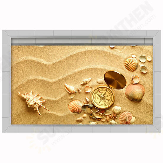 PAG 3D Anti Slip Waterproof Bathroom Compass Pattern Floor Sticker Washable Shower Room Decor PAG 3D Anti Slip Waterproof Bathroom Compass Pattern Floor Sticker Washable Shower Room Decor