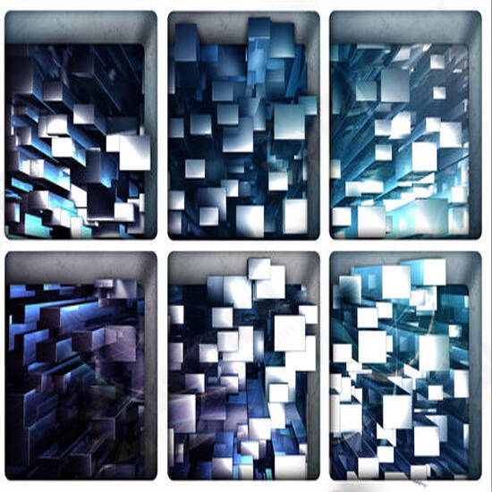 PAG 6pcs 13x13cm Water Shadow Ocean/Forest Seires Pattern 3D Non-Slip Waterproof Bathtub Mat Sticker PAG 6pcs 13x13cm Water Shadow Ocean/Forest Seires Pattern 3D Non-Slip Waterproof Bathtub Mat Sticker