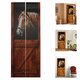 Self Adhesive Mural Decals 3D Horse Door Wall Sticker Wrap Home Decor 77x200cm