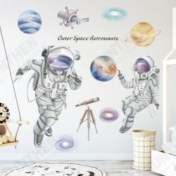 Space Theme Astronaut Wall Sticker Dormitory Living Room Wall Decor Self-Adhesive Bedroom 3D Kids Room Decoration Space Theme Astronaut Wall Sticker Dormitory Living Room Wall Decor Self-Adhesive Bedroom 3D Kids Room Decoration