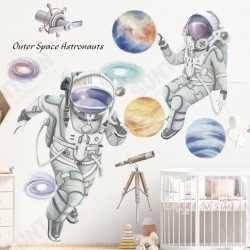 Space Theme Astronaut Wall Sticker Dormitory Living Room Wall Decor Self-Adhesive Bedroom 3D Kids Room Decoration Space Theme Astronaut Wall Sticker Dormitory Living Room Wall Decor Self-Adhesive Bedroom 3D Kids Room Decoration