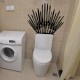 T-2 Game Props Right Iron Throne Stickers Carved Creative Wall Stickers Toilet Stickers