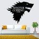 T-5 Game Of Thrones Stark Family Emblem Ice Wolf Wall Stickers Engraved Wall Stickers