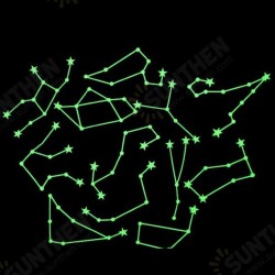 The Signs of the Zodiac Luminous Wall Stickers Romantic Sky Home Room Constellations Decor