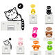 Vinyl Removable Funny Cat Switch Stickers Black Art Decal Home Decor