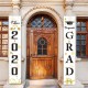 Wall-Mounted Graduation Banner Door Curtain Dormitory Removable Sticker for Graduatiing Ceremony