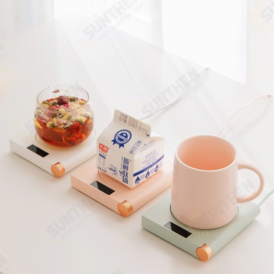 3life S07 55℃ Constant Temperature Cup Heating Mat 20W 5 Gear Digital Display Electric Tea Warmer for Home Office Travel