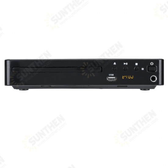 1080P Full HD LCD DVD Player Compact 6 Region Stereo Video MP4 MP3 CD USB Remote