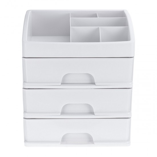 1/2/3 Layers Desktop Makeup Drawer Organizer Clear Cosmetic Storage Box Container Make Up Storage