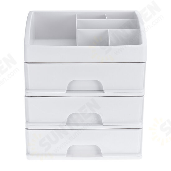 1/2/3 Layers Desktop Makeup Drawer Organizer Clear Cosmetic Storage Box Container Make Up Storage