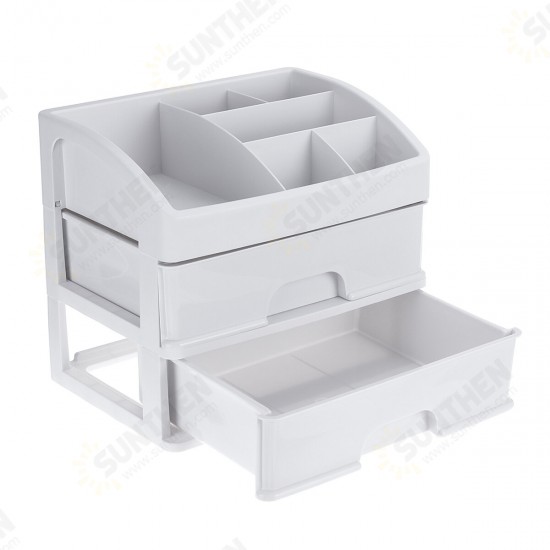 1/2/3 Layers Desktop Makeup Drawer Organizer Clear Cosmetic Storage Box Container Make Up Storage