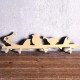 1PC European Retro Style Hanger Organizer DIY Simple Green Bird Wooden Tool Hook