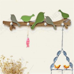 1PC European Retro Style Hanger Organizer DIY Simple Green Bird Wooden Tool Hook 1PC European Retro Style Hanger Organizer DIY Simple Green Bird Wooden Tool Hook