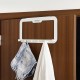 6 Hooks Back Door Hanger Rack Bathroom Kitchen Organizer Hanger Hooks Home Storage Rack Holder