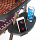 Folding Chair Table Side Tray Multi-functional Drink Cup Water Bottle Holder Phone Rack