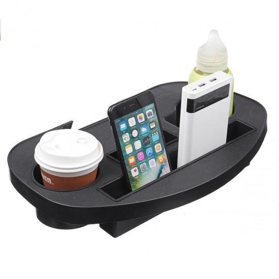 Folding Chair Table Side Tray Multi-functional Drink Cup Water Bottle Holder Phone Rack