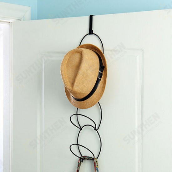 Hats Clothes Tie Interlink Holder Wire Stackable Storage Rack Kitchen Organizer Door Wall Hooks