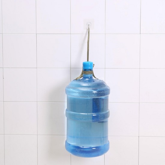 HN-31 6PCs Strong Transparent Sticky Wall Hooks Hanger for Kitchen Bathroom Holder