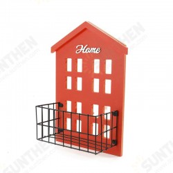 KC-WH05 Wall Mount Wood Metal Storage Basket Bedroom Bathroom Hat Key Door Hook KC-WH05 Wall Mount Wood Metal Storage Basket Bedroom Bathroom Hat Key Door Hook