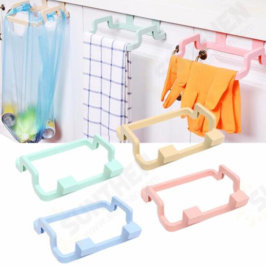 Kitchen Cabinet Hanging Rubbish Bag Holder Garbage Storage Rack Cupboard Hanger