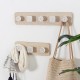 Nordic Wood Coat Hanger Wall Hook Home Decorative Clothes Hangers Key Holder Wall Mounted Coat Rack Key Hanger Wall Shelf