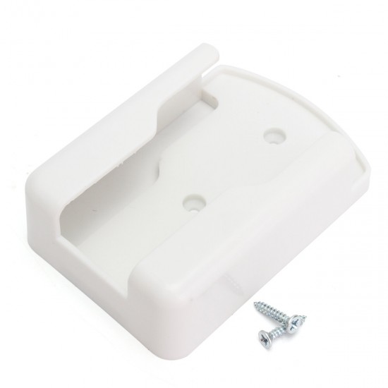Universal Air Conditioner Remote Control Holder Wall Mounted Storage Box White