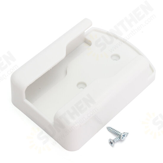 Universal Air Conditioner Remote Control Holder Wall Mounted Storage Box White