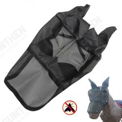Equestrian Horse Anti-flies Anti-UV Mask Hood Horse Full Face Mesh Fleece Padded Midges Equestrian Horse Anti-flies Anti-UV Mask Hood Horse Full Face Mesh Fleece Padded Midges