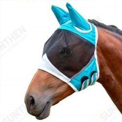 Mesh Horse Anti-Mosquito Mask Horse Head Cover Summer Breathable Anti Fly Mesh Mask For Farm Animal Supplies Mesh Horse Anti-Mosquito Mask Horse Head Cover Summer Breathable Anti Fly Mesh Mask For Farm Animal Supplies