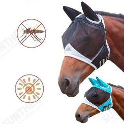 Mesh Horse Anti-Mosquito Mask Horse Head Cover Summer Breathable Anti Fly Mesh Mask For Farm Animal Supplies Mesh Horse Anti-Mosquito Mask Horse Head Cover Summer Breathable Anti Fly Mesh Mask For Farm Animal Supplies