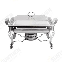 1PC 6L Stainless Steel Buffet Stove Chafing Dish Food Warmer Party Home Cater Food Warmer Buffet Stoves 1PC 6L Stainless Steel Buffet Stove Chafing Dish Food Warmer Party Home Cater Food Warmer Buffet Stoves