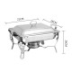 1PC 6L Stainless Steel Buffet Stove Chafing Dish Food Warmer Party Home Cater Food Warmer Buffet Stoves