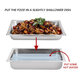 1PC 6L Stainless Steel Buffet Stove Chafing Dish Food Warmer Party Home Cater Food Warmer Buffet Stoves