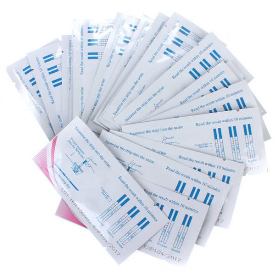 20Pcs Women Healthy Pregnancy Ovulation Test Strip Predicting Paper