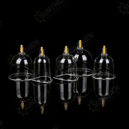 24 Cup Vacuum Cupping Set Massage Acupuncture Kit Suction Massager Pain Relief Device