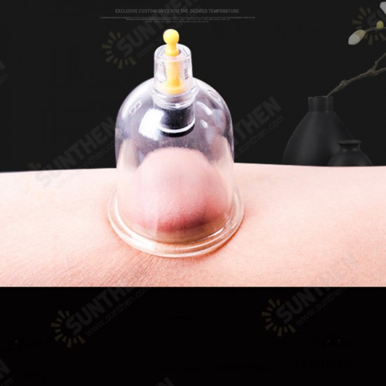 24 Cup Vacuum Cupping Set Massage Acupuncture Kit Suction Massager Pain Relief Device