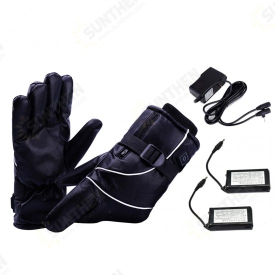 4000/6000mAh Electric Battery Heating Gloves Men Women Winter Heated Warmer Sport Protector