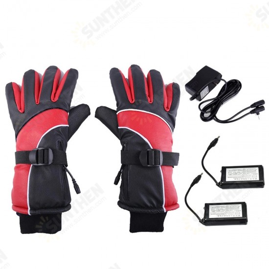 4000/6000mAh Electric Battery Heating Gloves Men Women Winter Heated Warmer Sport Protector