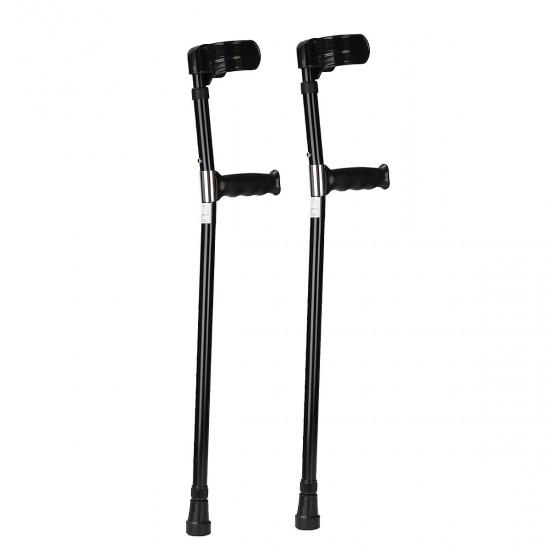 A Pair of Adjustable Aluminum Alloy Armpit Crutches Forearm Crutches Elbow Crutches Climbing Sticks