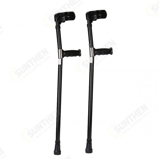 A Pair of Adjustable Aluminum Alloy Armpit Crutches Forearm Crutches Elbow Crutches Climbing Sticks