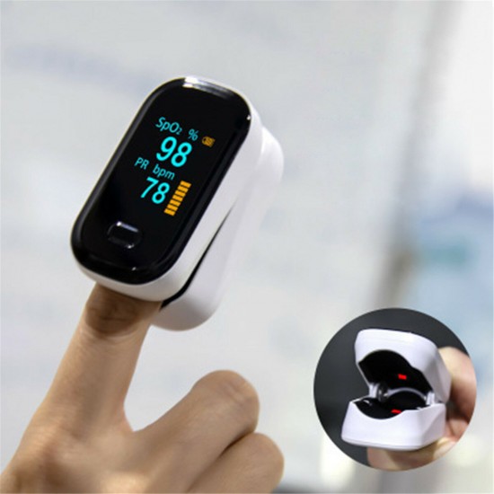 oFit-2 Finger-Clamp Pulse Oximeter Finger Blood Oxygen Saturometro Heart De Oximeter Portable Pulse Oximetro Monitor