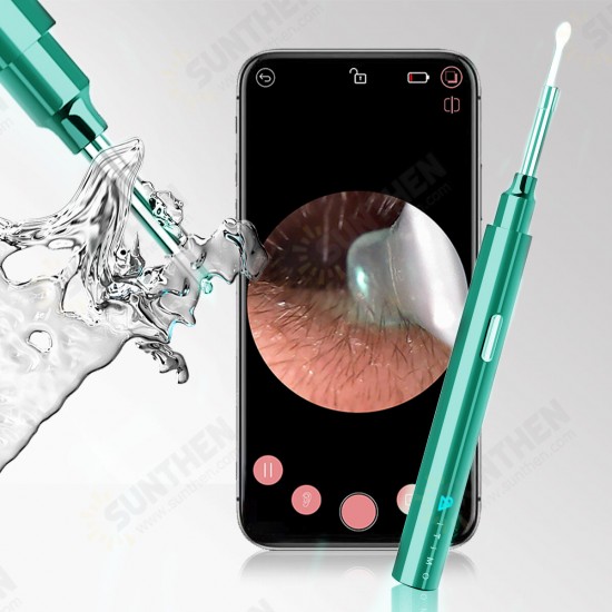 Smart Visible Earpick Rechargeable 200W Pixel IP67 Waterproof Lens Ear Spoon Earwax Remover Cleaner