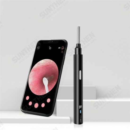 Smart Visible Earpick Rechargeable 200W Pixel IP67 Waterproof Lens Ear Spoon Earwax Remover Cleaner