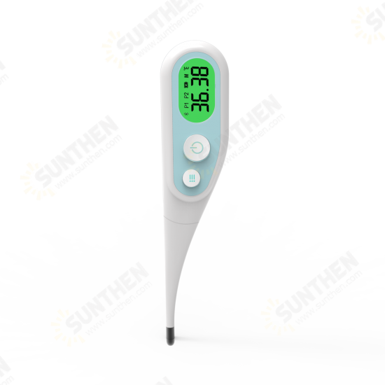 Digital Thermometer 10S Fast Measuring LCD Screen Backlight Thermometer W/ Memory Function For Oral Cavity Armpit Rectum